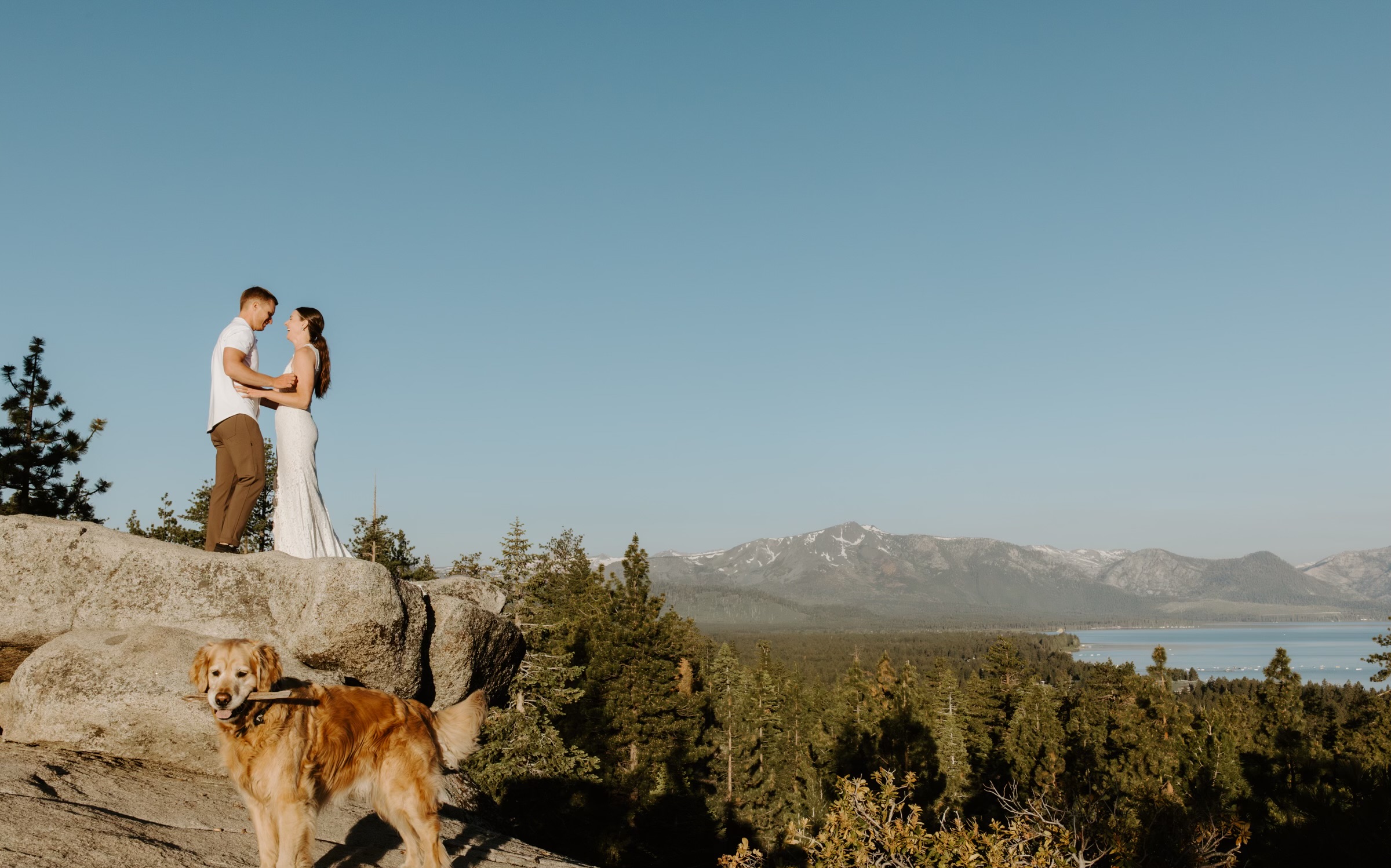 sunrise elopement in lake tahoe