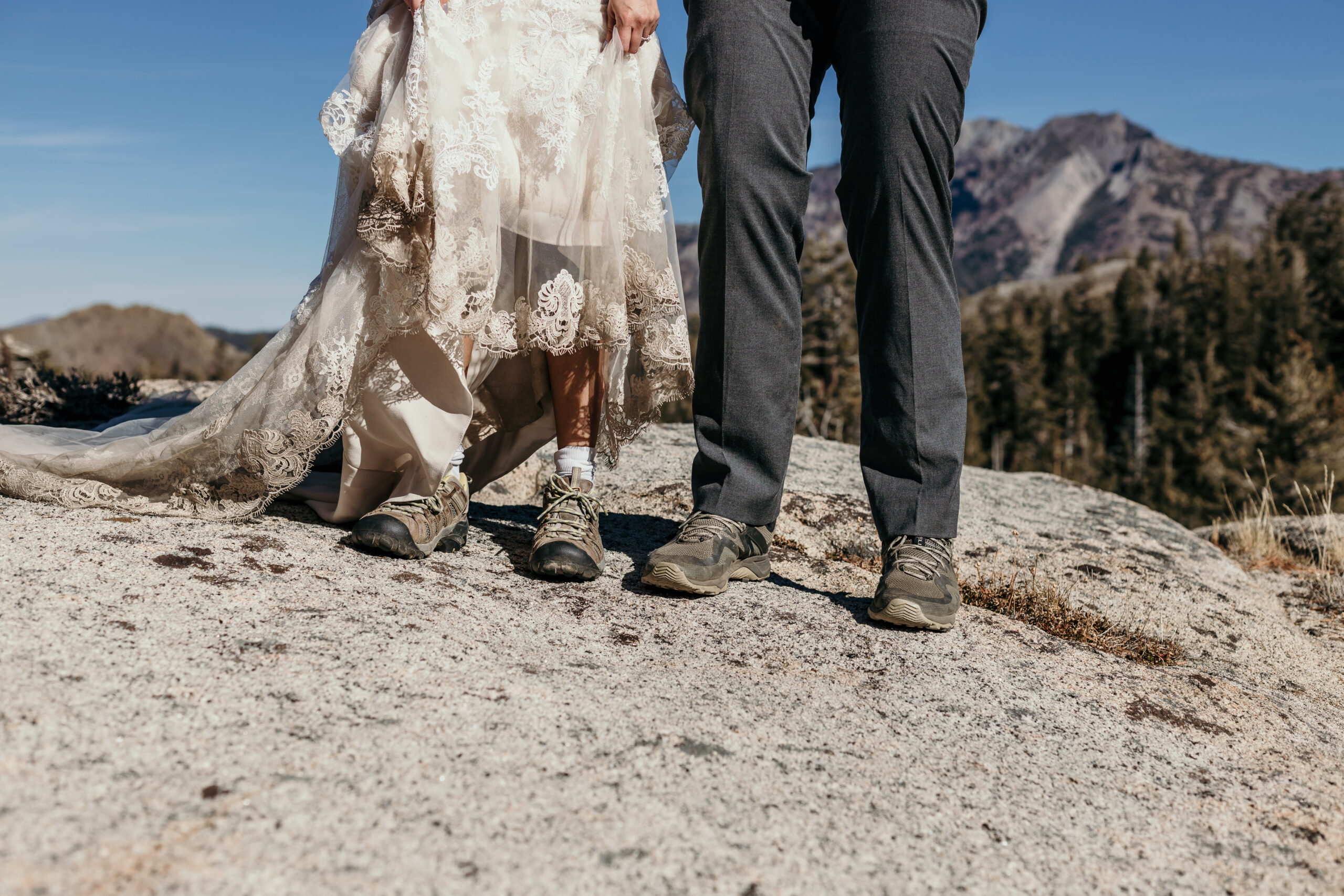 adventure elopement in the sierra nevada mountains